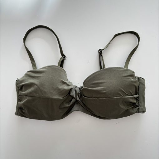 Khaki bikini felső