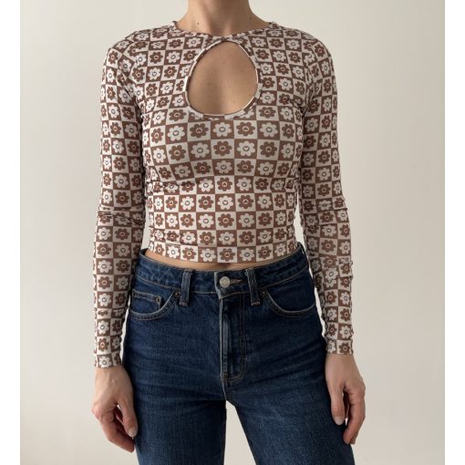 Asos virágos felső