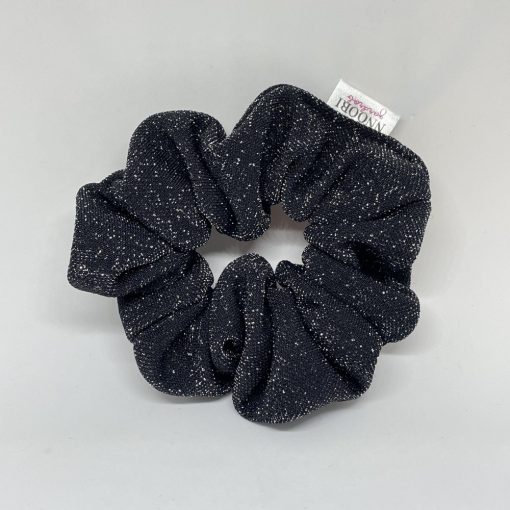 Black glittery scrunchie