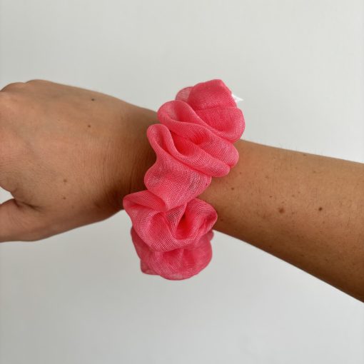 Salmon scrunchie ( Organza )