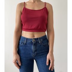 Zaful bordó top