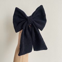 Blue glitter bow (S)