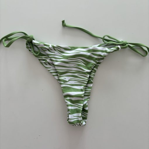 Zöld mintás bikini alsó