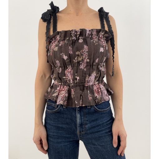 H&M x Brock Collection virágos top