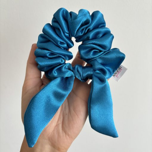 Aqua blue scrunchie (Bunny)