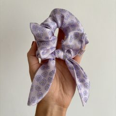 Lavender floral scrunchie (Bunny)