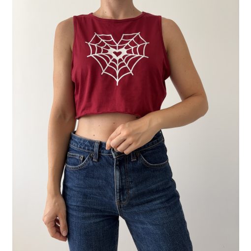 Shein bordó top