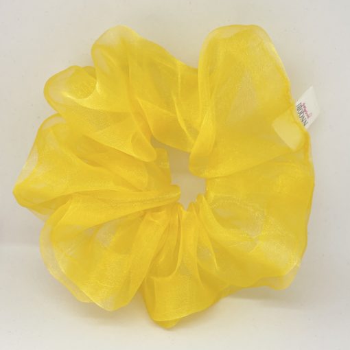 Yellow scrunchie (Organza - L )