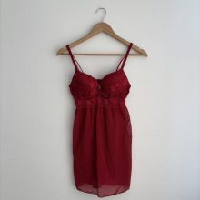 H&M bordó csipkés neglizsé 
