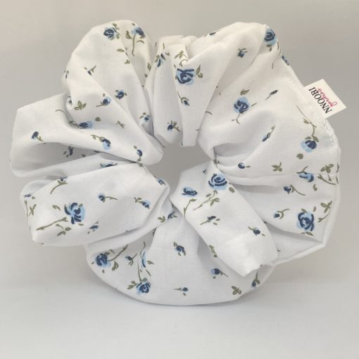 White floral scrunchie (L)