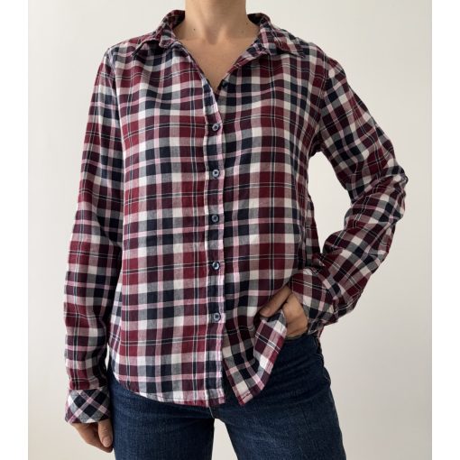 Bordó kockás ing