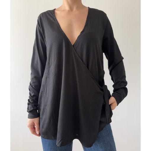 ÚJ Boohoo fekete felső