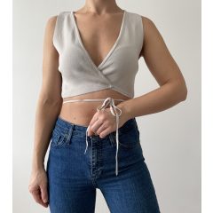 Zara átlapolós top