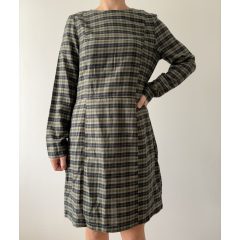 ÚJ H&M khaki kockás ruha
