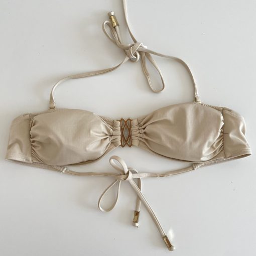 H&M bézs bikini felső