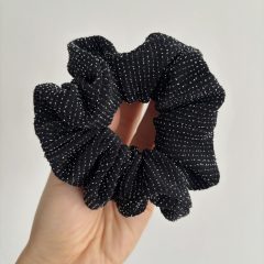 Black glitter scrunchie 