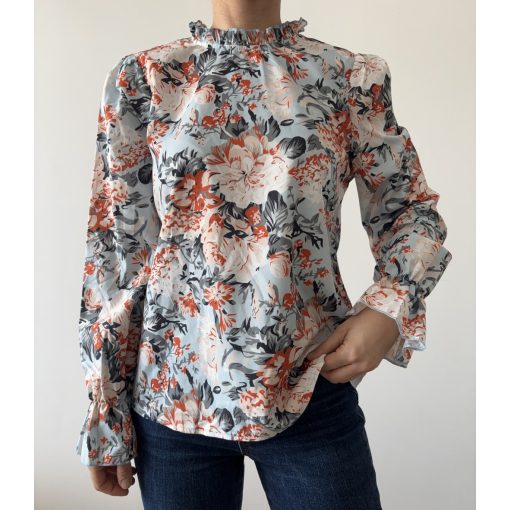 Shein kék virágos felső