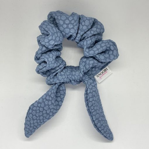 Blue patterned scrunchie (Bunny)