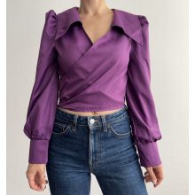 Shein lila megkötős ing