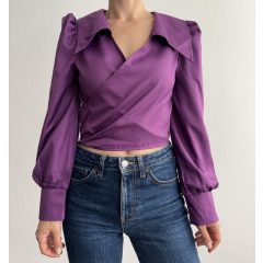 Shein lila megkötős ing