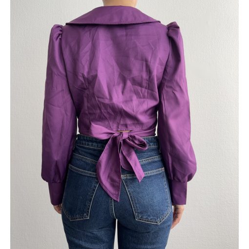 Shein lila megkötős ing