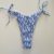 Shein kék virágos bikini alsó