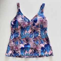 Kék mintás bikini felső
