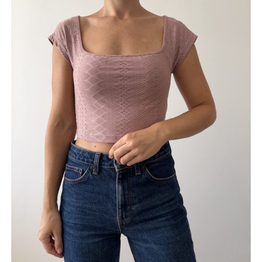 Shein rózsaszín madeira felső