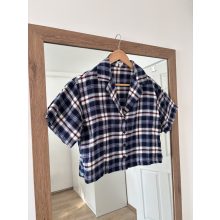 Garage kockás pizsama felső