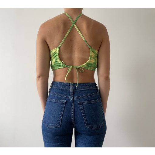 Primark zöld virágos top