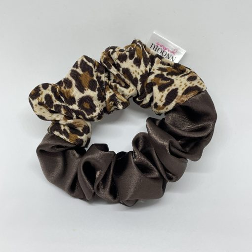 Chocolate brown - Panther scrunchie
