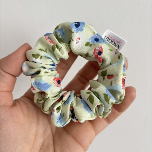 Yellow floral scrunchie (S)