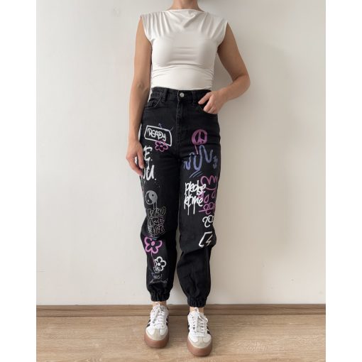 Bershka mintás farmernadrág