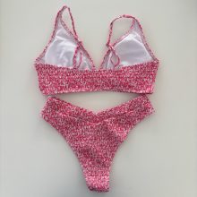 Shein pink virágos bikini szett