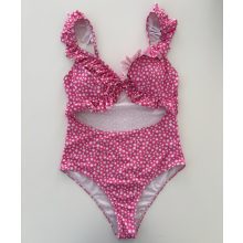 Shein pink virágos fürdőruha