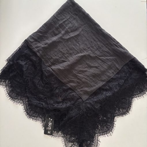 ÚJ Fekete csipkés kendő