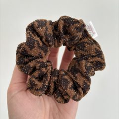 Brown sparkling scrunchie