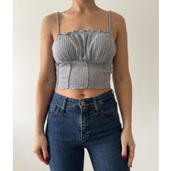 Shein szürke top