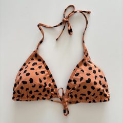 Narancssárga mintás bikini felső
