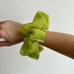 Green scrunchie ( Organza - L)