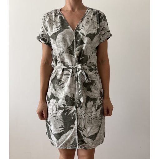 H&M virágos ruha övvel