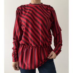Zara piros csíkos felső