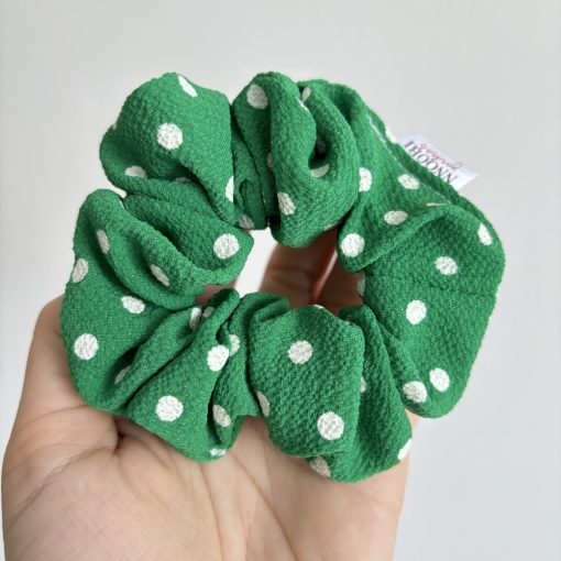 Green dot scrunchie 