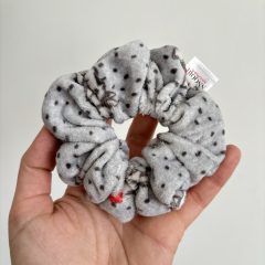 Grey christmas dog scrunchie