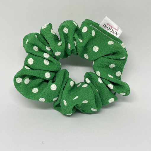 Green dot scrunchie 