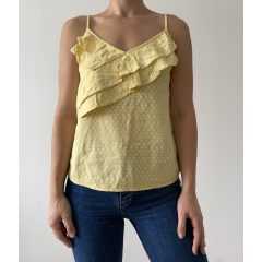 H&M sárga mintás top