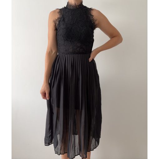 H&M fekete csipkés ruha