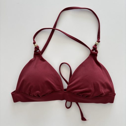 Bordó bikini felső