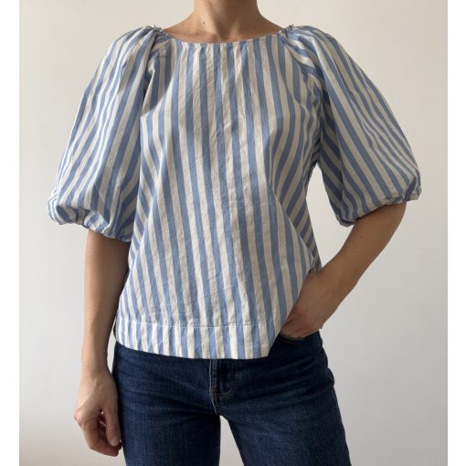 H&M kék csíkos felső