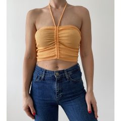 Zara narancssárga crop top